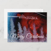 Frohe Weihnachten von der Weihnachtskarte Postkarte (Vorne/Hinten)