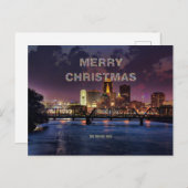 Frohe Weihnachten von Des Moines Postkarte (Vorne/Hinten)