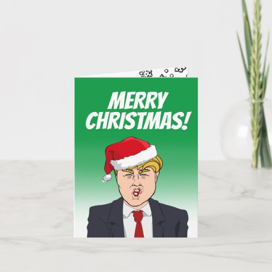 Frohe Weihnachten von Donald Trump Karte (Vorderseite)
