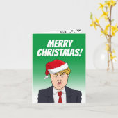 Frohe Weihnachten von Donald Trump Karte (Gelbe Blume)