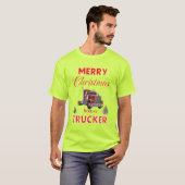 Frohe Weihnachten von einem Lastwagen T-Shirt (Vorne ganz)