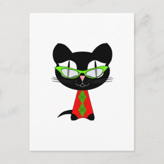 Frohe Weihnachten von einer coolen Katze