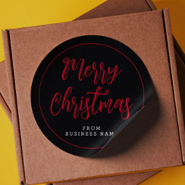 Frohe Weihnachten von Firmennamen Aufkleber