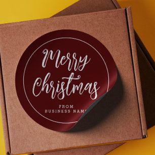 Frohe Weihnachten von Firmennamen Aufkleber