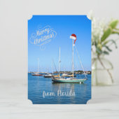 Frohe Weihnachten von Florida Sailboats auf der Bu (Stehend Vorderseite)