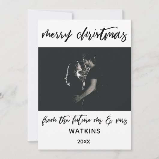 Frohe Weihnachten von Future Mr. & Mrs., BW Foto (Vorderseite)
