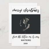 Frohe Weihnachten von Future Mr. & Mrs., BW Foto (Vorne/Hinten)