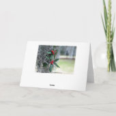 Frohe Weihnachten von Georgia (Rückseite)