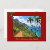 Frohe Weihnachten von Hawaii Holiday Postcard (Vorne/Hinten)