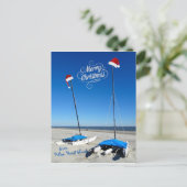 Frohe Weihnachten von Hilton Head Island Coastal Postkarte (Stehend Vorderseite)
