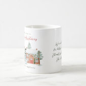 Frohe Weihnachten von Ihren Nachbarn Kaffeetasse (Mittel)