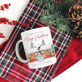 Frohe Weihnachten von Ihren Nachbarn Kaffeetasse