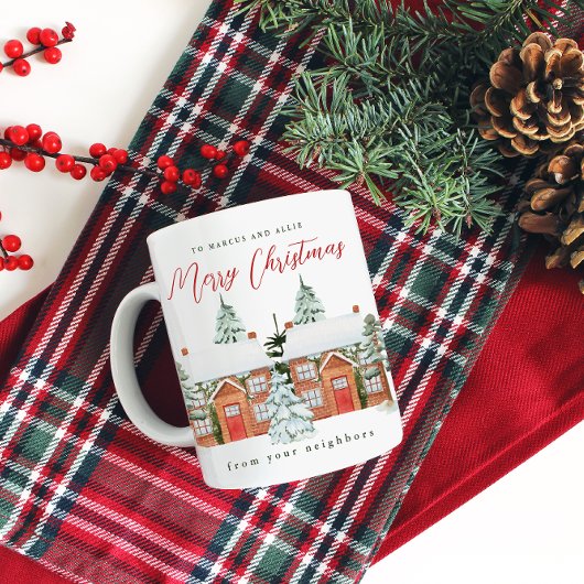 Frohe Weihnachten von Ihren Nachbarn Kaffeetasse