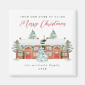 Frohe Weihnachten von Ihren Nachbarn Magnet (Vorne)