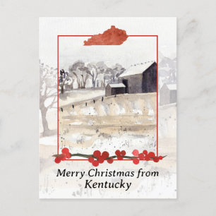 Frohe Weihnachten von Kentucky Farm Winter Snow