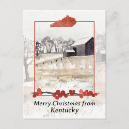 Frohe Weihnachten von Kentucky Farm Winter Snow