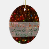 Frohe Weihnachten von Kettering, Verzierung Ohios Keramikornament (Rechts)