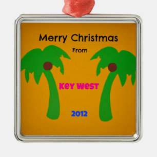 Frohe Weihnachten von Key West 2012 Silbernes Ornament
