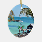 Frohe Weihnachten von Key West, FL Keramik Ornament (Rechts)