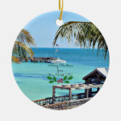 Frohe Weihnachten von Key West, FL Keramik Ornament (Vorne)