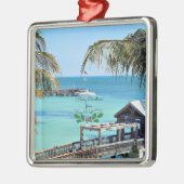 Frohe Weihnachten von Key West, FL Ornament Aus Metall (Links)