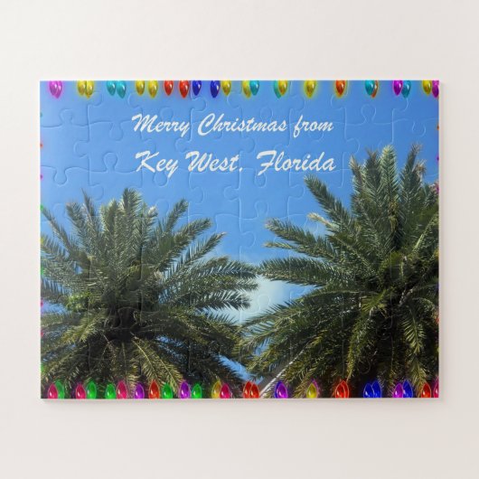 Frohe Weihnachten von Key West, Florida! Puzzle (Horizontal)