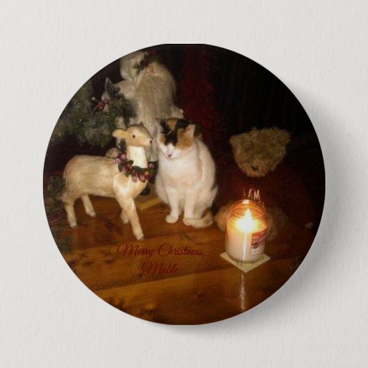 Frohe Weihnachten von Mable Button zurück-Taste (Vorderseite)