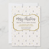 Frohe Weihnachten von neuen Zuhause skandinavische Ankündigung (Vorderseite)