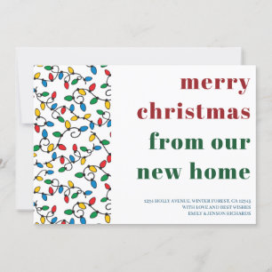 Frohe Weihnachten von New Home String Lichtern Ankündigung