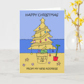 Frohe Weihnachten von New Zuhause By the Beach Karte (Gelbe Blume)