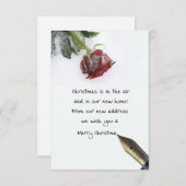 Frohe Weihnachten von New Zuhause Card Einladung (Vorne/Hinten)