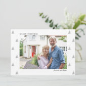 Frohe Weihnachten von New Zuhause Simple Foto Movi Ankündigung (Stehend Vorderseite)