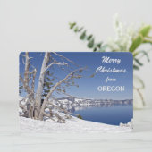 Frohe Weihnachten von Oregon Fotovorlage (Stehend Vorderseite)