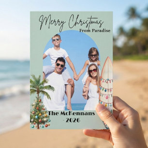 Frohe Weihnachten von Paradise Photo Weihnachtskar Karte