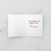 Frohe Weihnachten von Patrick und Destinie Note Ca (Innenseite)