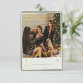 Frohe Weihnachten von Patterson Family Card (Stehend Vorderseite)