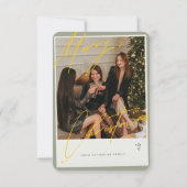 Frohe Weihnachten von Patterson Family Card (Rückseite)