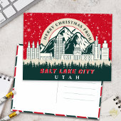 Frohe Weihnachten Von Salt Lake City Utah Souvenir Postkarte