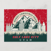 Frohe Weihnachten Von Salt Lake City Utah Souvenir Postkarte (Vorderseite)