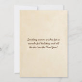 Frohe Weihnachten von Sanibel Island FL Lighthouse (Rückseite)