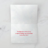 Frohe Weihnachten von Sanibel Island FL White Ibis (Innenseite)