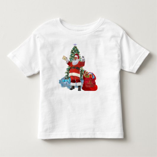 Frohe Weihnachten von Sankt Kleinkind T-shirt (Vorderseite)