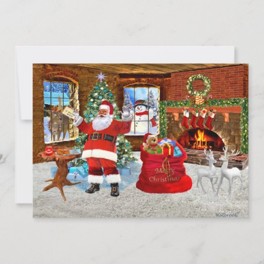 Frohe Weihnachten von Santa (Vorderseite)