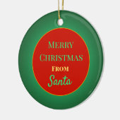 "Frohe Weihnachten von Santa" Bribe Xmas Ornament (Links)