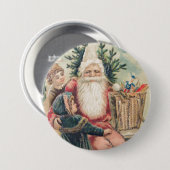 Frohe Weihnachten von Santa Button (Vorne & Hinten)