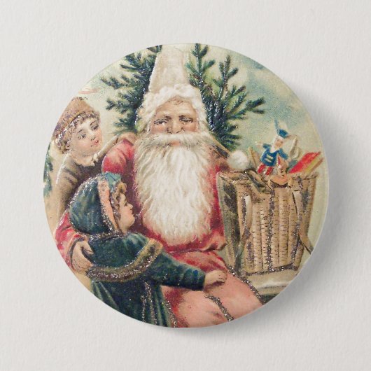 Frohe Weihnachten von Santa Button (Vorderseite)