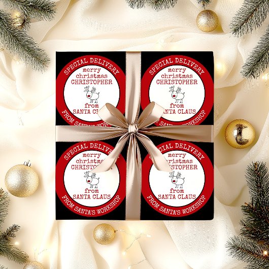 Frohe Weihnachten von Santa Claus Custom Geschenkpapier