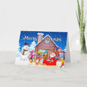 Frohe Weihnachten von Santa & Friends (Vorderseite)