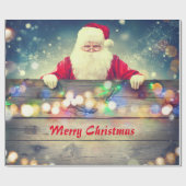 Frohe Weihnachten von Santa Geschenkpapier (Flach)