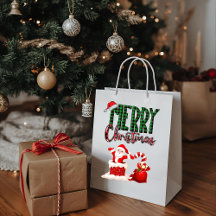 Frohe Weihnachten von Santa - Geschenktasche